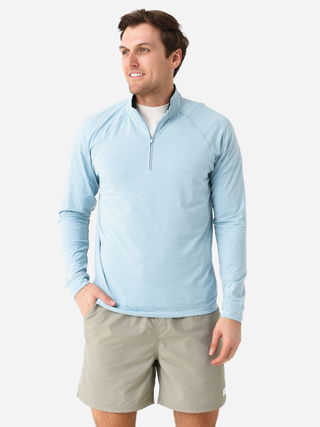 Johnnie-O Men's Freeborne Prep-Formance Quarter-Zip - Saint Bernard