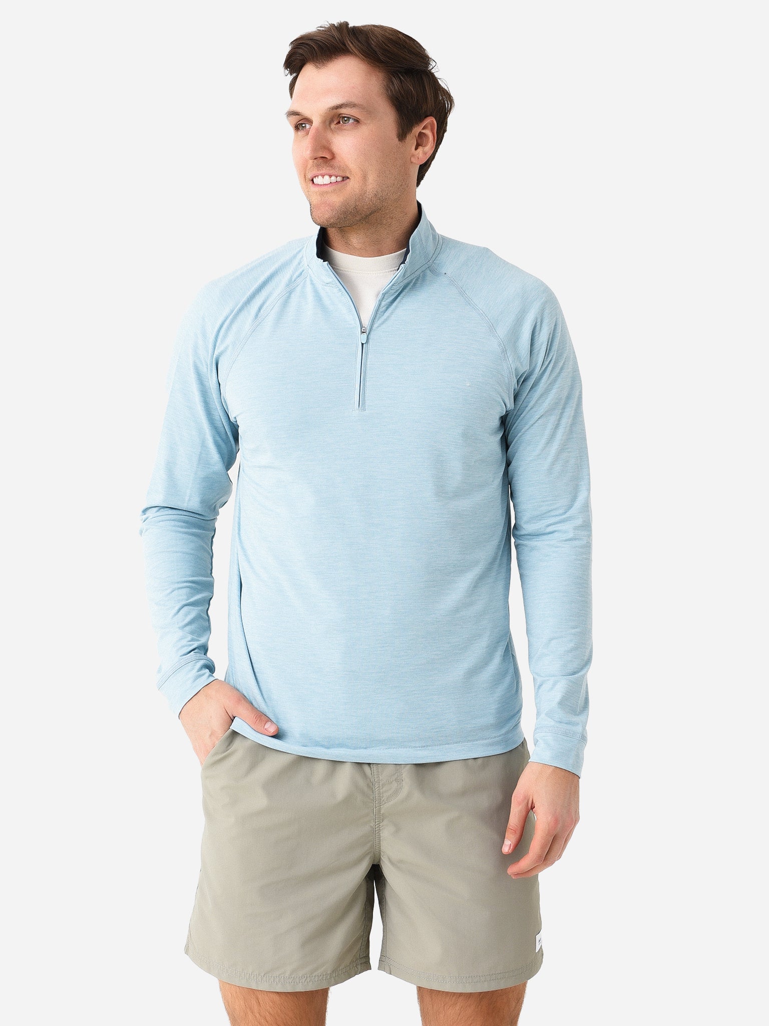 Johnnie-O Men's Freeborne Prep-Formance Quarter-Zip - Saint Bernard