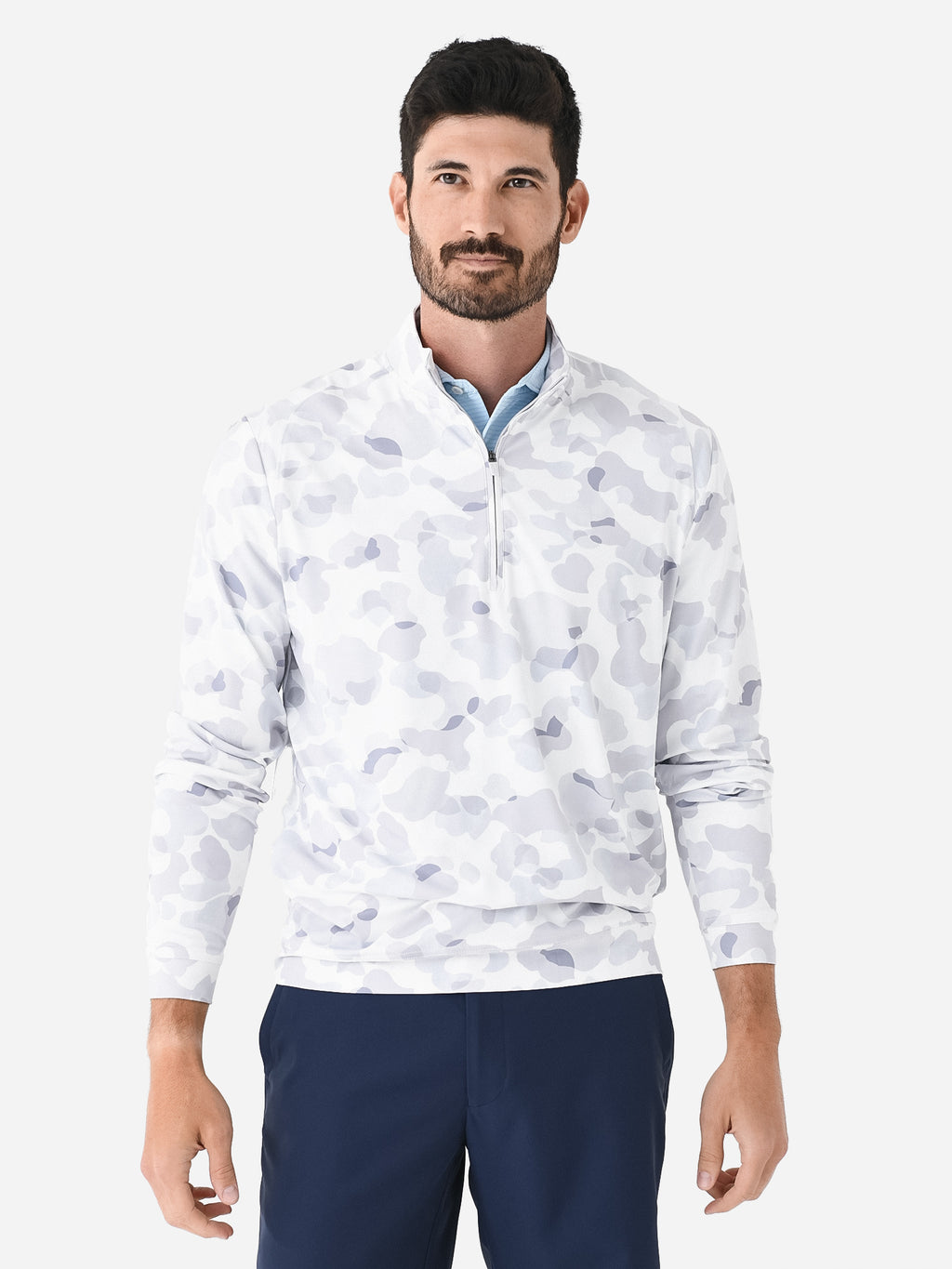 Johnnie-O Men's Surge Camo Quarter-Zip - Saint Bernard