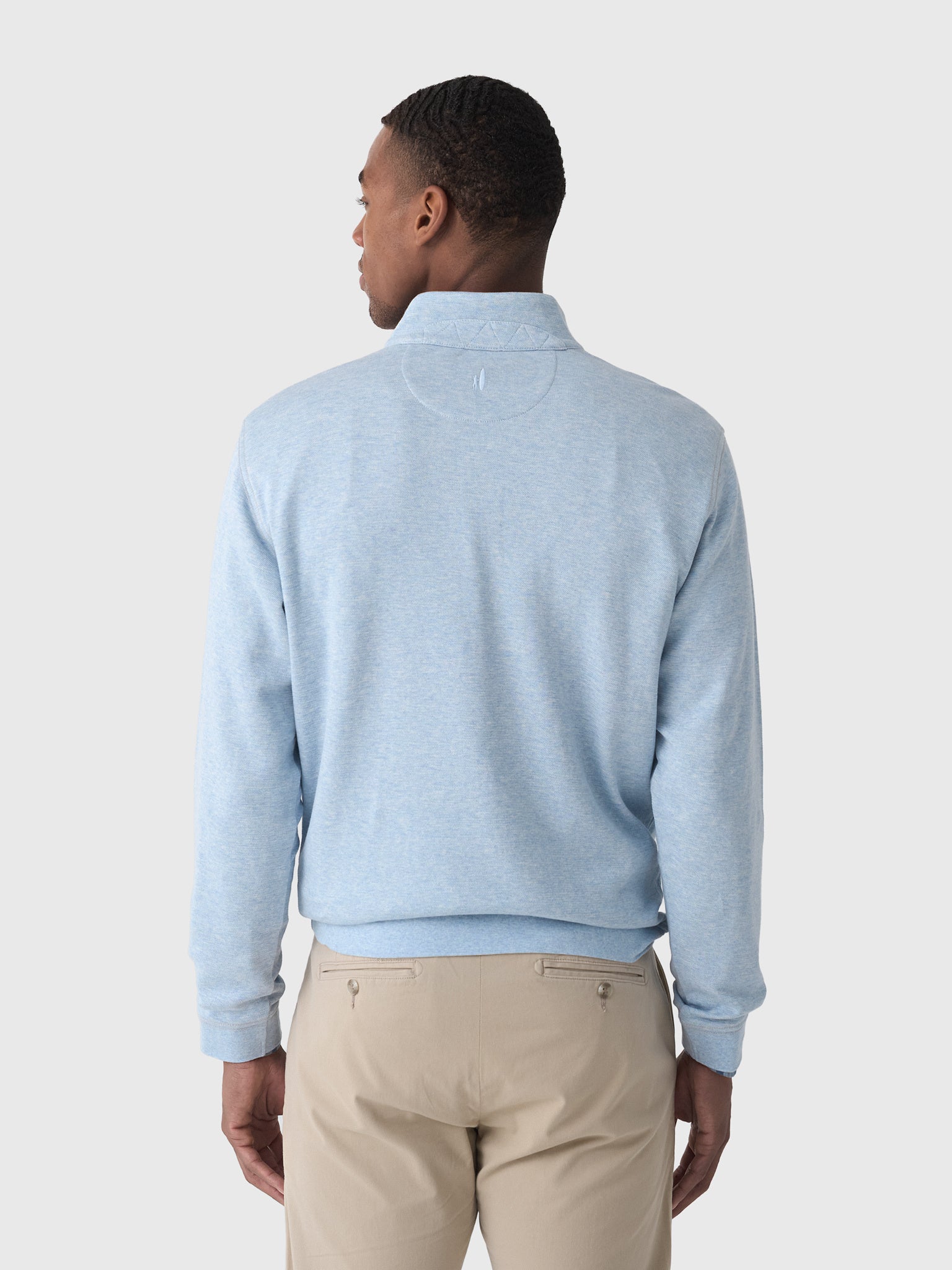 Johnnie-O Men's Hanks "Lightweight Sully" Quarter-Zip Pullover - Saint Bernard