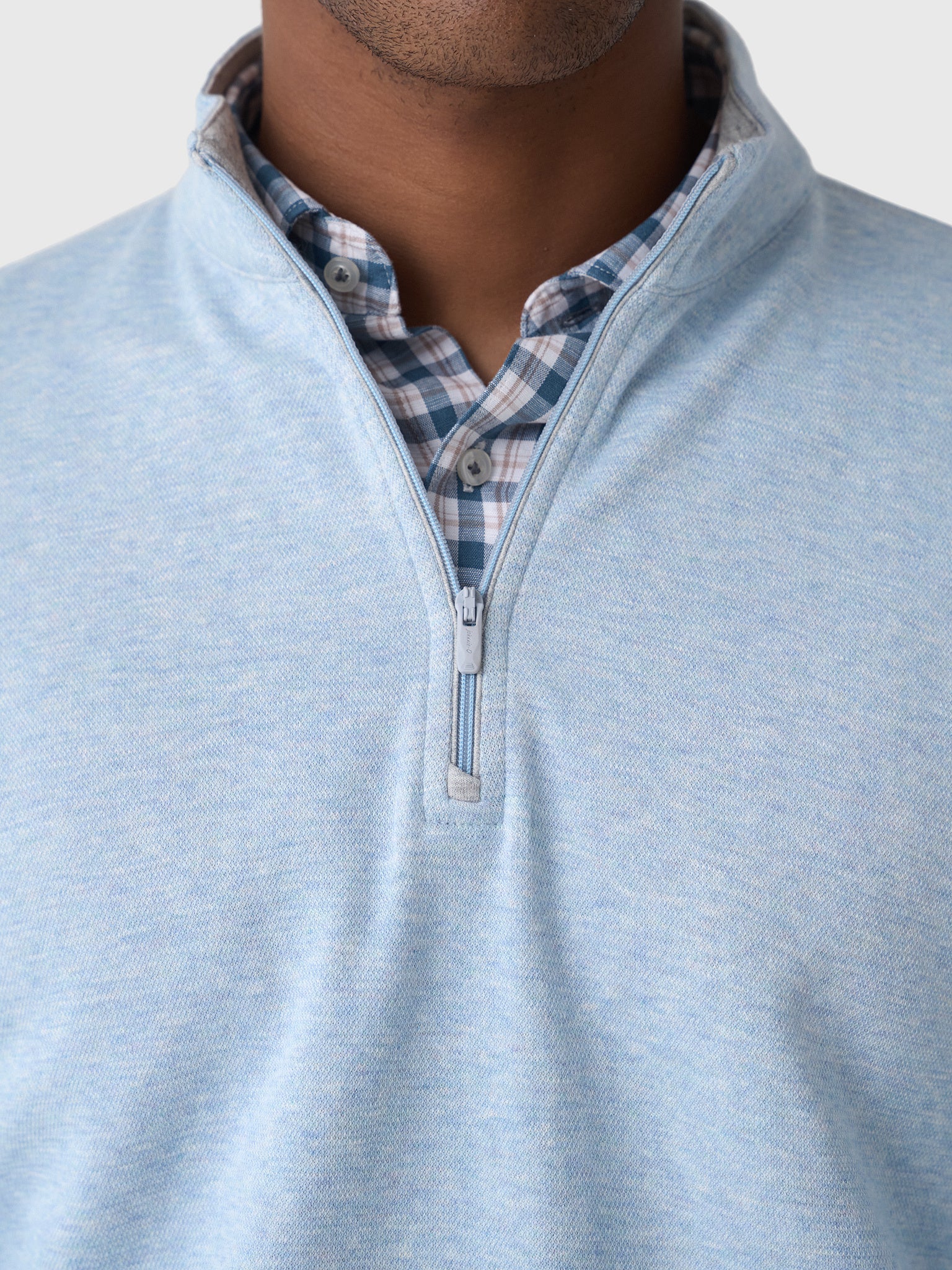 Johnnie-O Men's Hanks "Lightweight Sully" Quarter-Zip Pullover - Saint Bernard