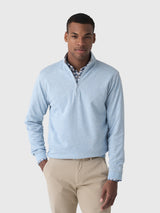 Johnnie-O Men's Hanks "Lightweight Sully" Quarter-Zip Pullover - Saint Bernard
