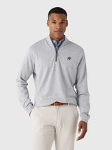 Johnnie-O Men's Collegiate Sully Quarter-Zip Pullover - Saint Bernard