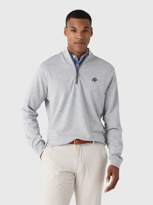 Johnnie-O Men's Collegiate Sully Quarter-Zip Pullover - Saint Bernard