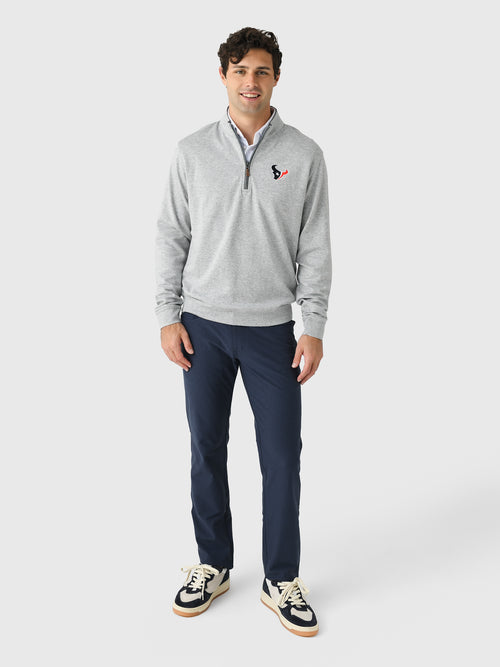 Johnnie-O Men's Houston Texans Sully Quarter-Zip Pullover