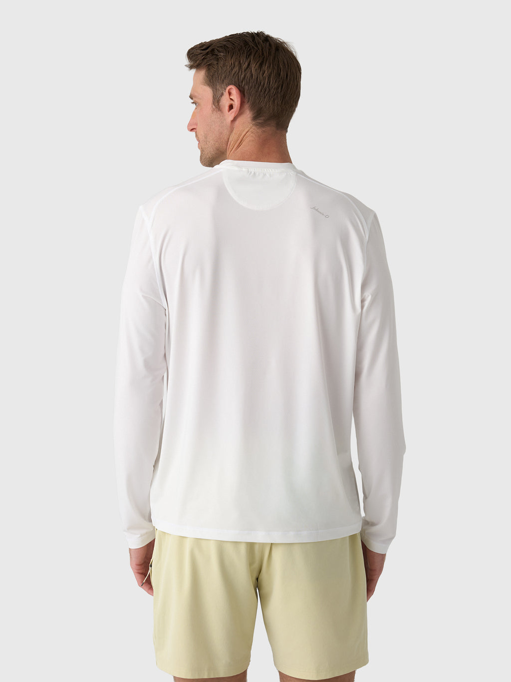 Johnnie-O Men's Basin Performance Long Sleeve T-Shirt - Saint Bernard