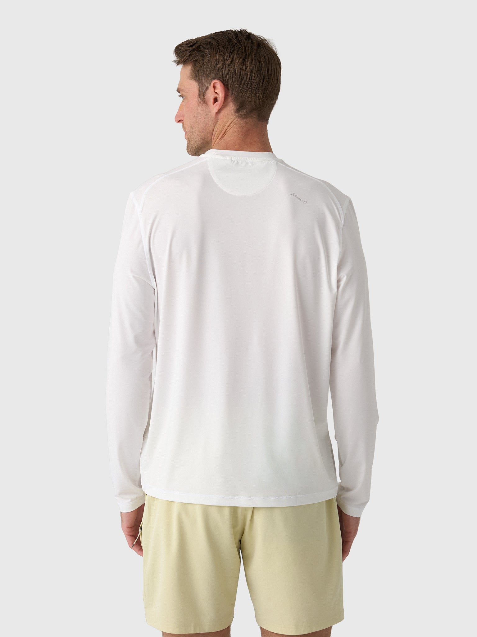 Johnnie-O Men's Basin Performance Long Sleeve T-Shirt - Saint Bernard