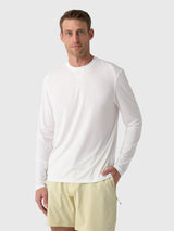 Johnnie-O Men's Basin Performance Long Sleeve T-Shirt - Saint Bernard