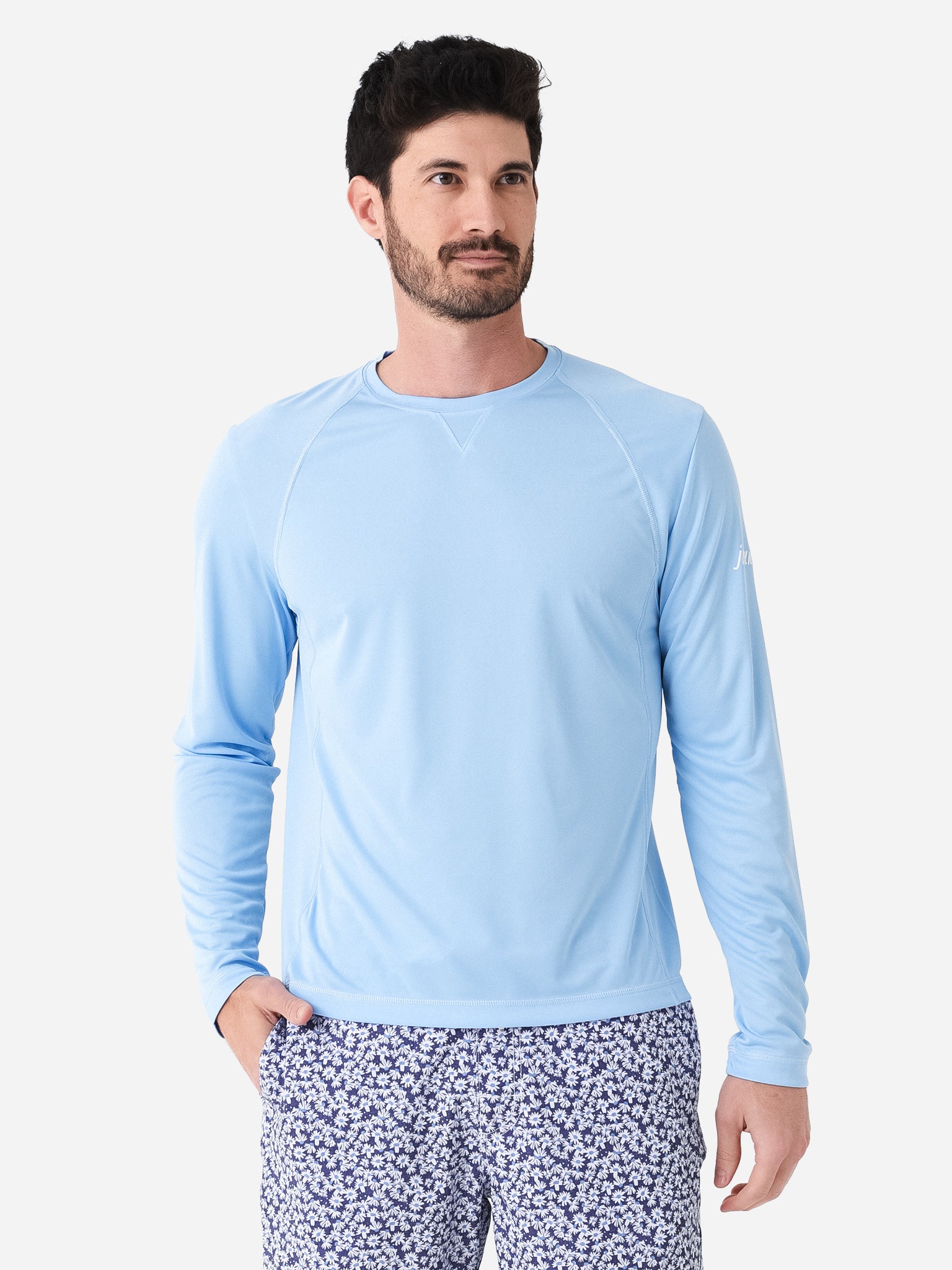 Johnnie-O Men's Gavin Long Sleeve Sun Shirt - Saint Bernard