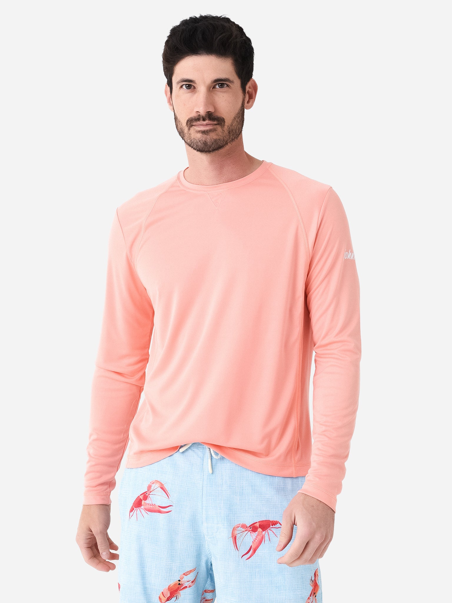 Johnnie-O Men's Gavin Long Sleeve Sun Shirt - Saint Bernard