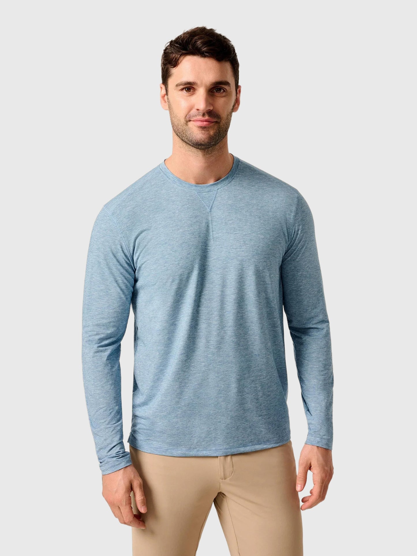 Johnnie-O Men's The Course Performance Long Sleeve T-Shirt - Saint Bernard