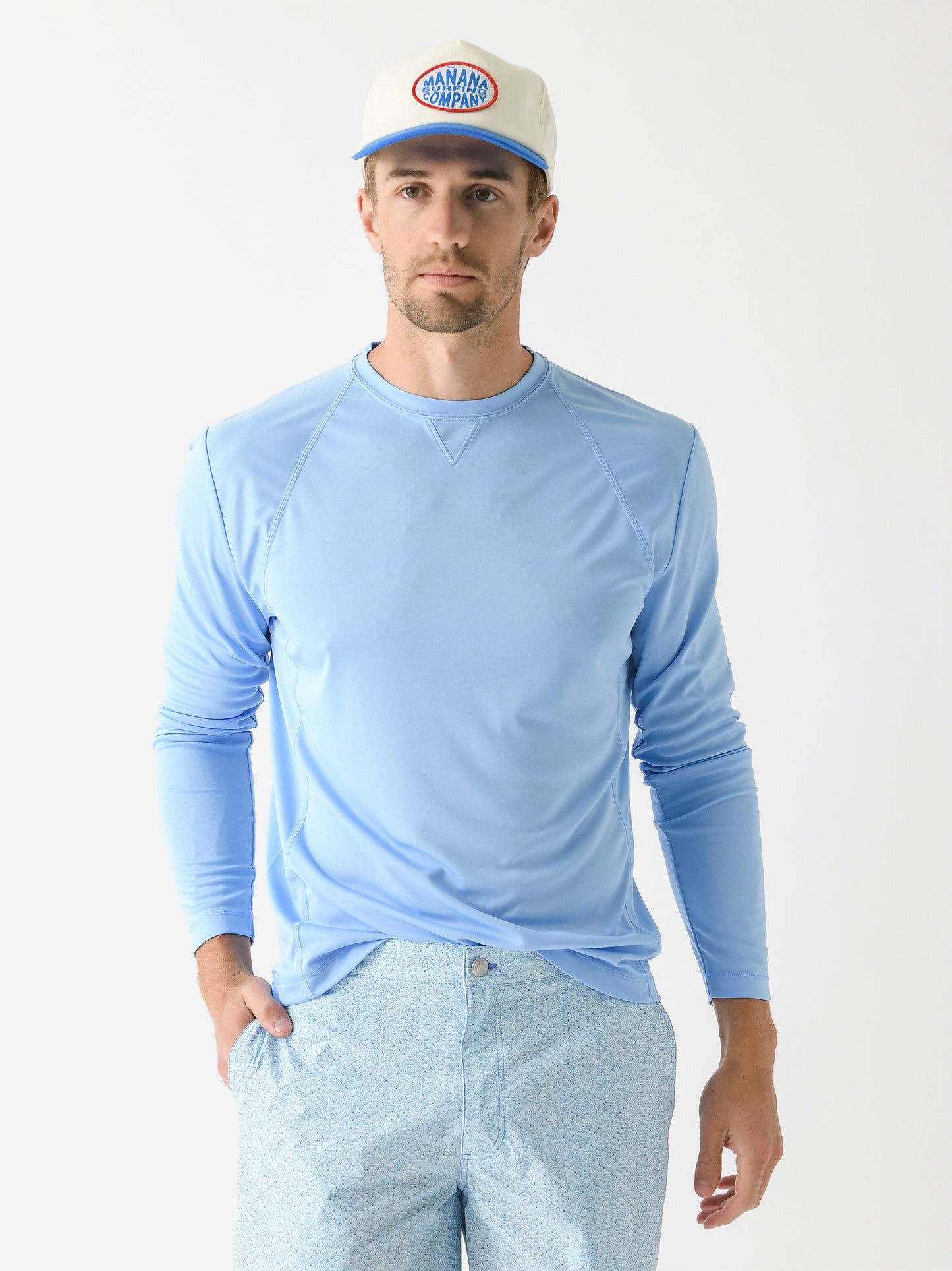 Johnnie-O Men's Gavin Long Sleeve Sun Shirt - Saint Bernard