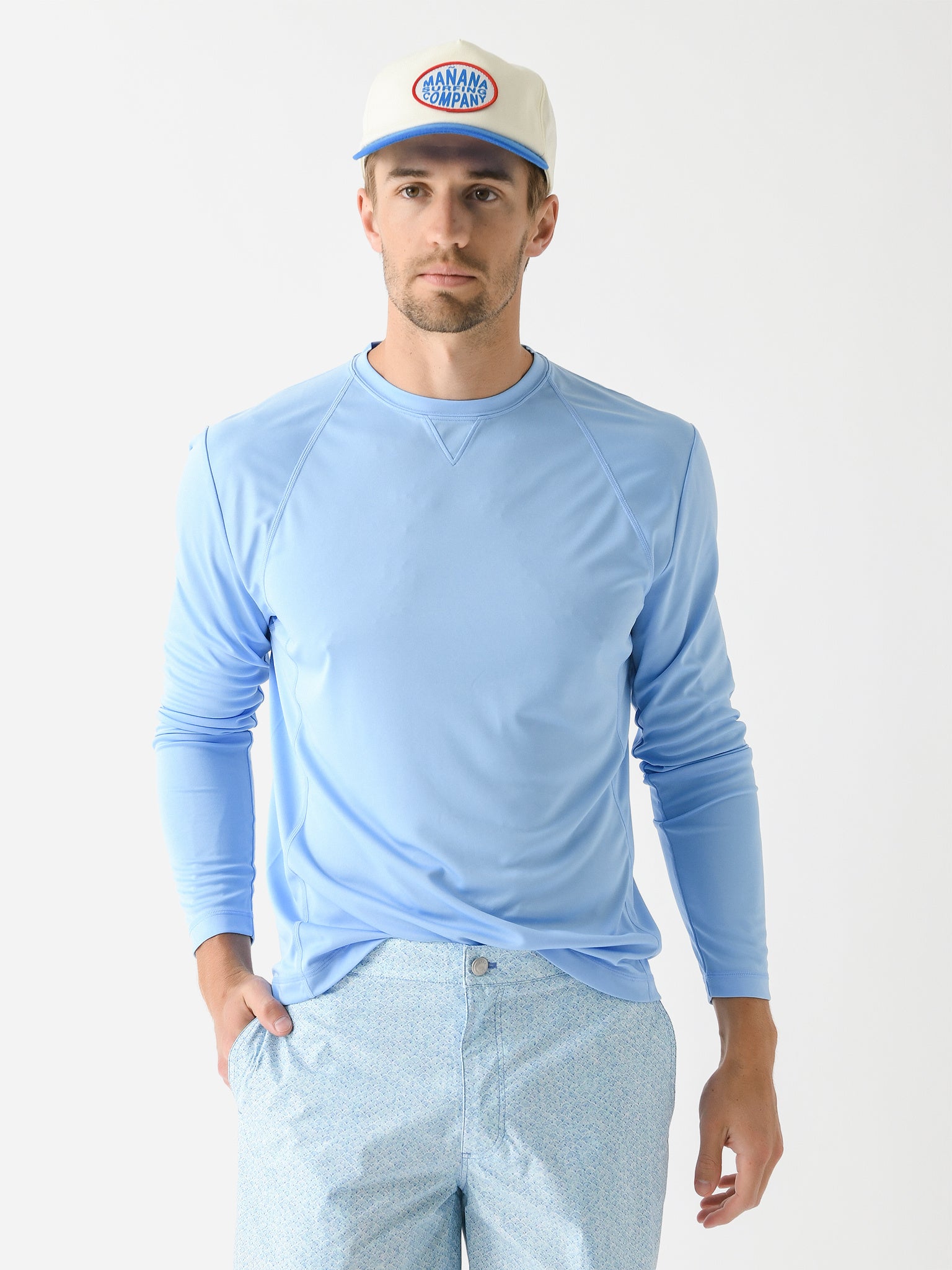 Johnnie-O Men's Gavin Long Sleeve Sun Shirt - Saint Bernard