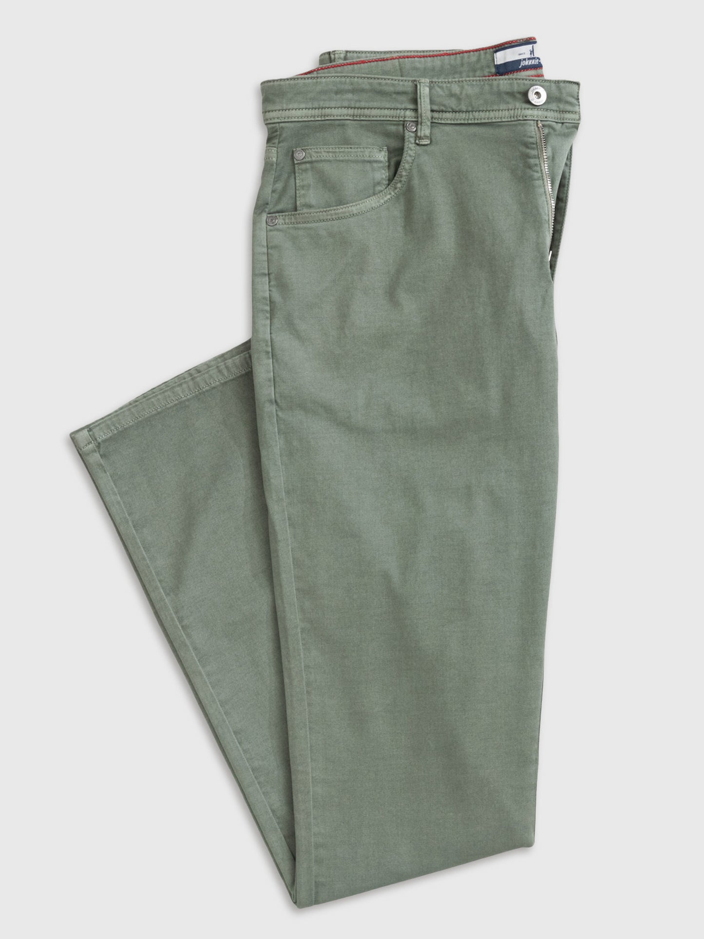 Johnnie-O Men's Carmel Sateen 5-Pocket Pant - Saint Bernard