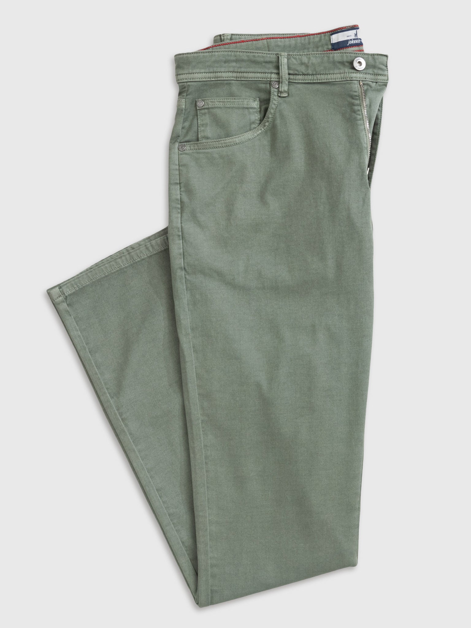 Johnnie-O Men's Carmel Sateen 5-Pocket Pant - Saint Bernard