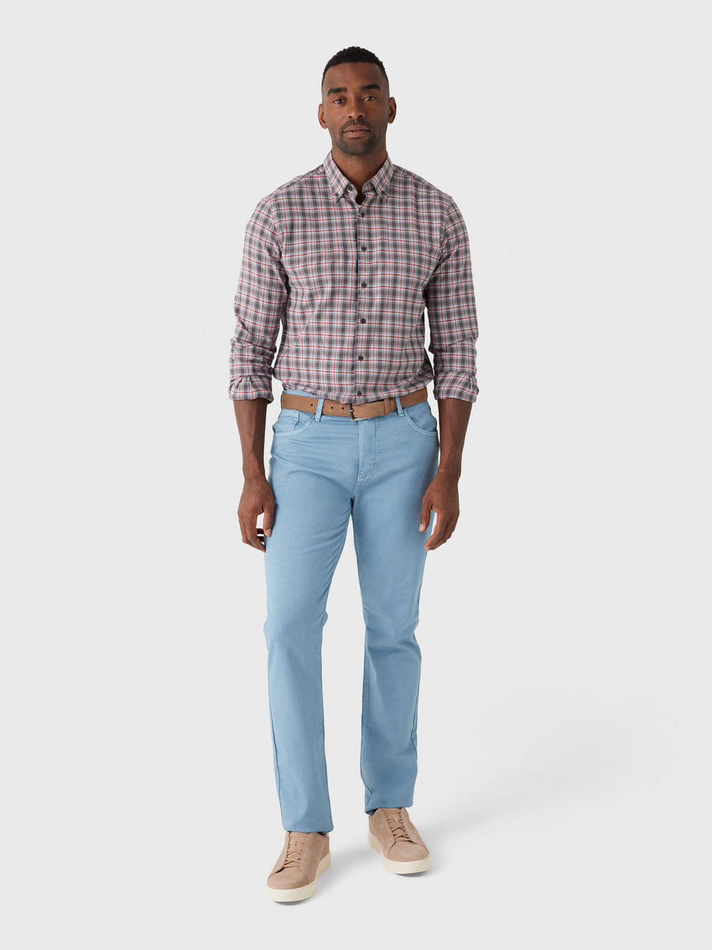 Johnnie-O Men's Carmel Sateen 5-Pocket Pant - Saint Bernard