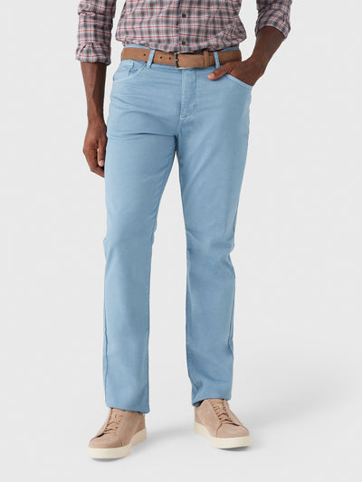 Johnnie-O Men's Carmel Sateen 5-Pocket Pant - Saint Bernard