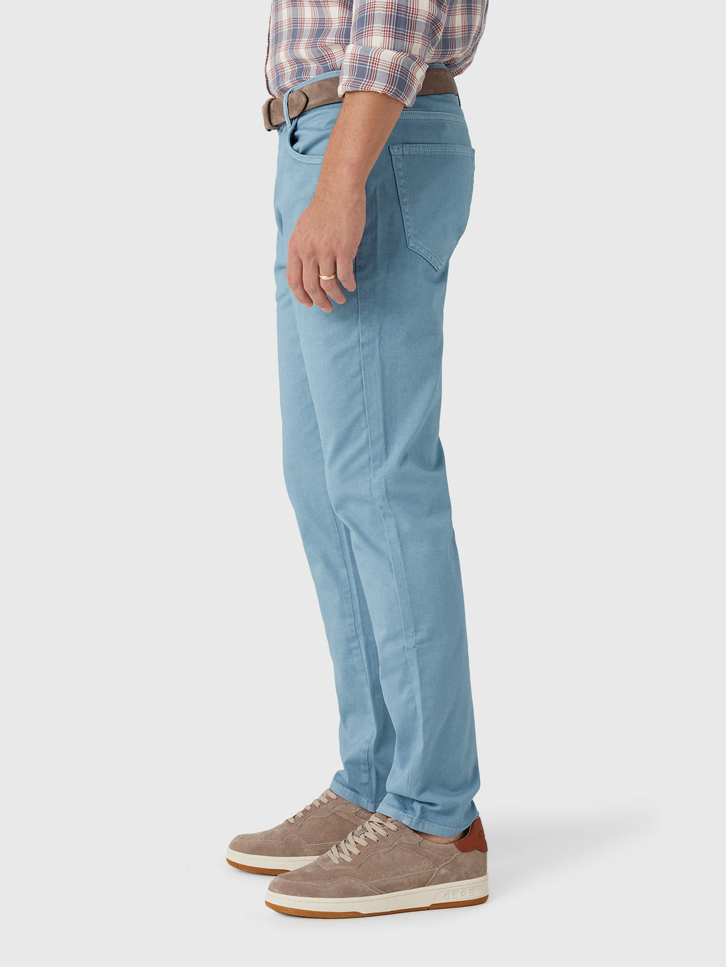 Johnnie-O Men's Carmel Sateen 5-Pocket Pant - Saint Bernard