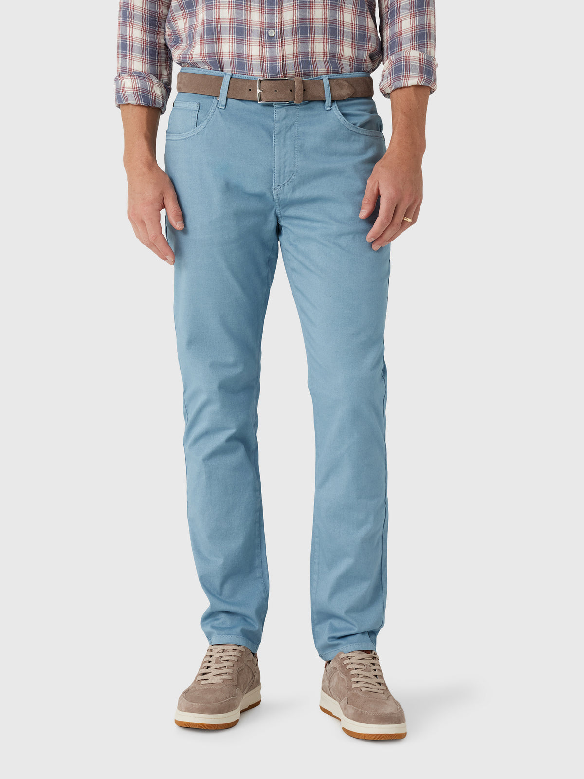 Johnnie-O Men's Carmel Sateen 5-Pocket Pant - Saint Bernard