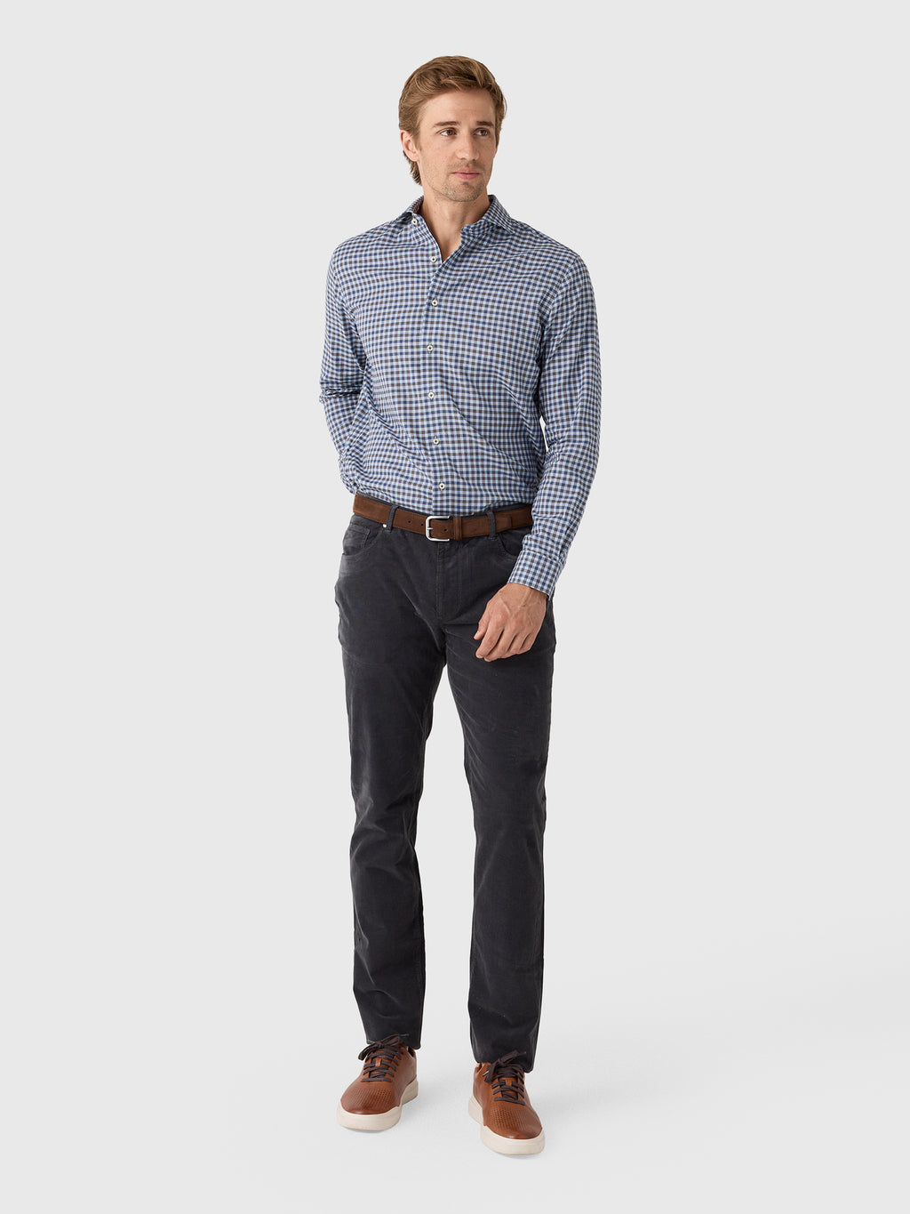 Johnnie-O Men's Hampton Garment-Dyed Corduroy Pant - Saint Bernard