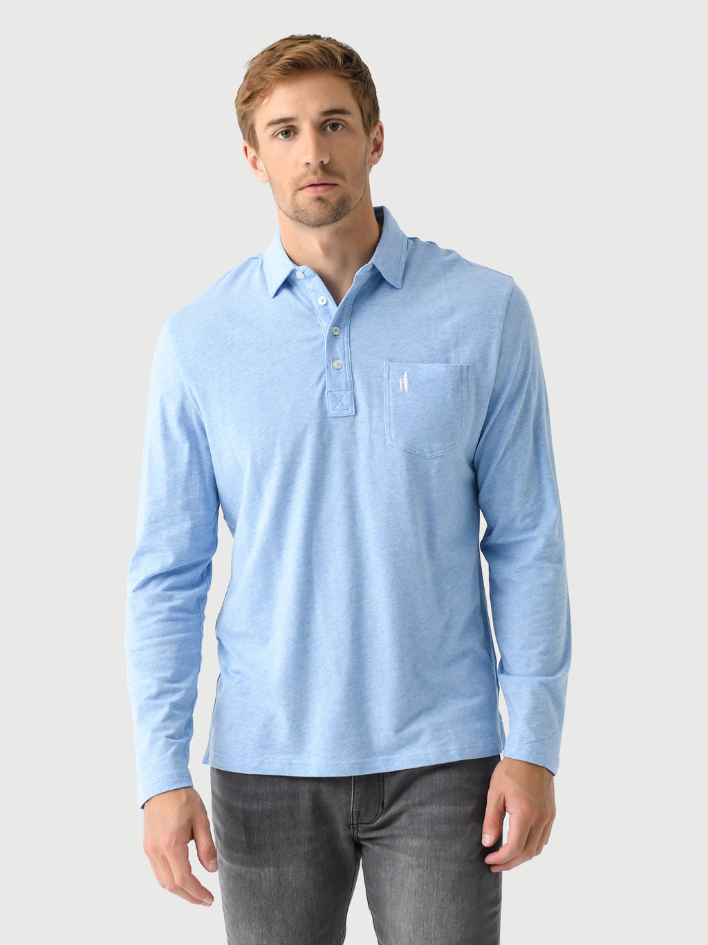 Johnnie-O Men's The Cutler Original Long Sleeve Polo - Saint Bernard