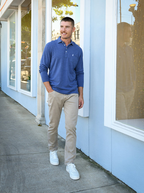 Johnnie-O Men's The Cutler Original Long Sleeve Polo