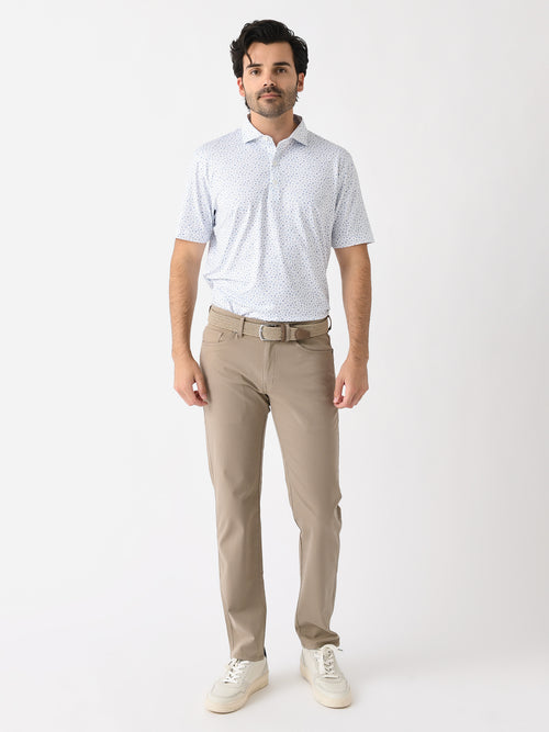 Johnnie-O Men's Sparkler Printed Jersey Performance Polo