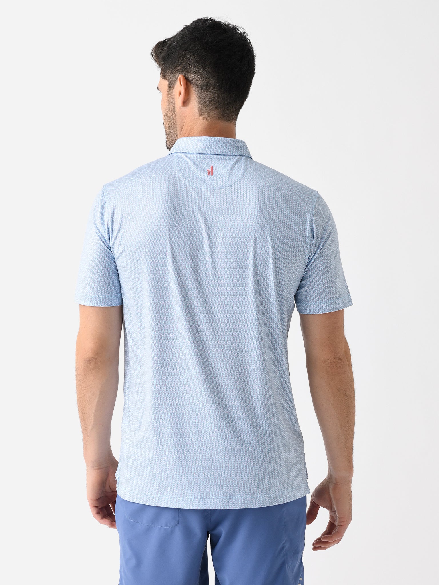 Johnnie-O - Kelso Printed Featherweight Performance Polo - Maliblu