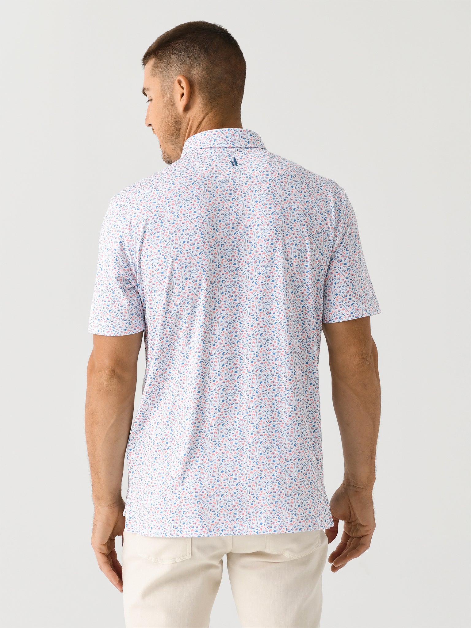 Johnnie-O Men's Omakase Printed Featherweight Performance Polo