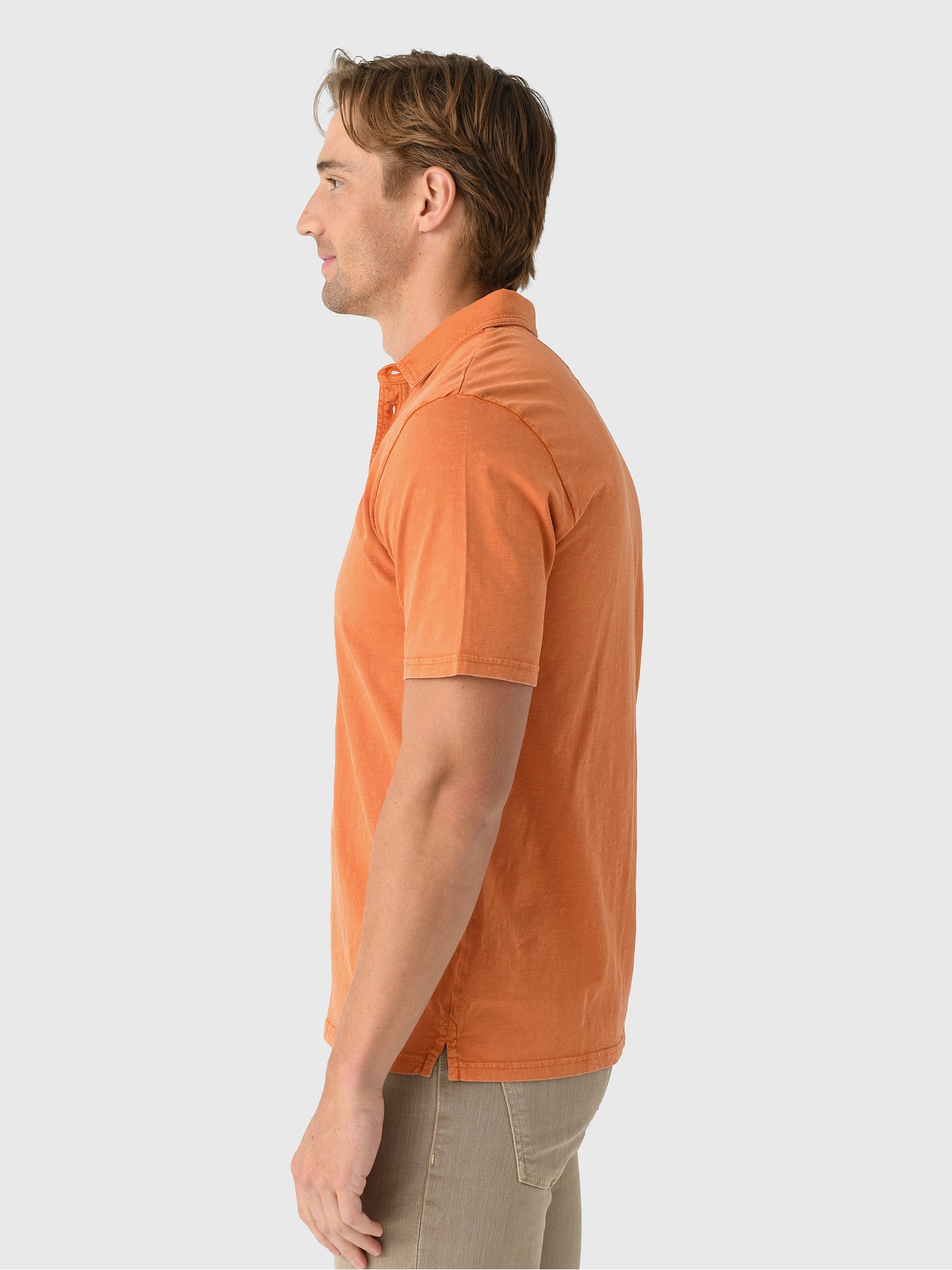 Johnnie-O Men's Collegiate Coastal Wash Original 4-Button Polo - Saint Bernard