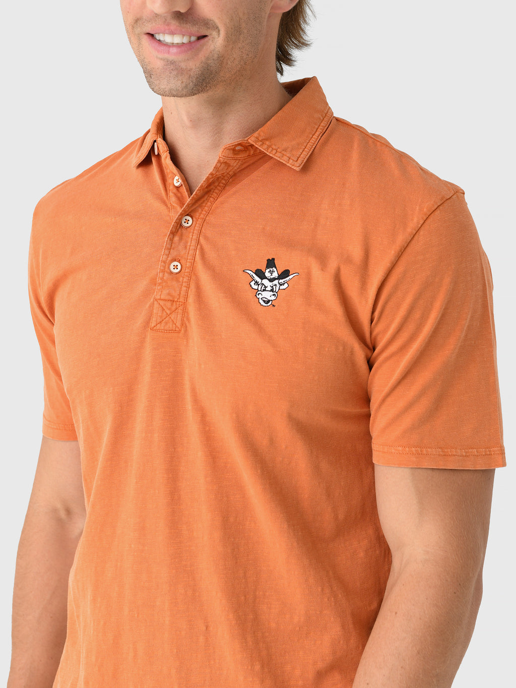 Johnnie-O Men's Collegiate Coastal Wash Original 4-Button Polo - Saint Bernard