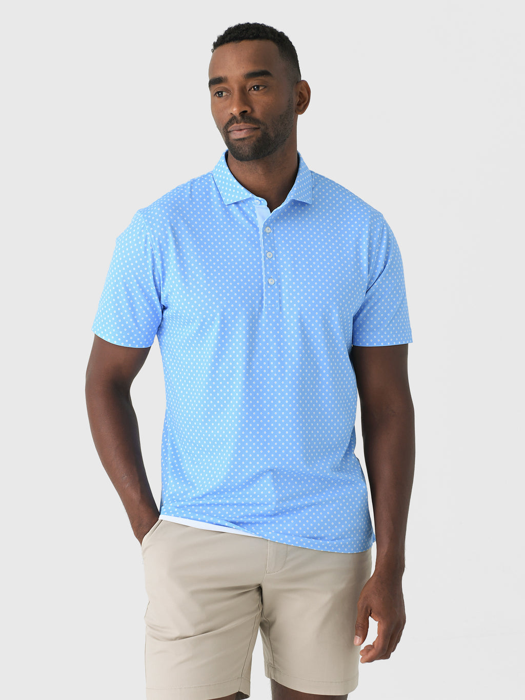 Johnnie-O Men's Daisy Performance Mesh Polo - Saint Bernard