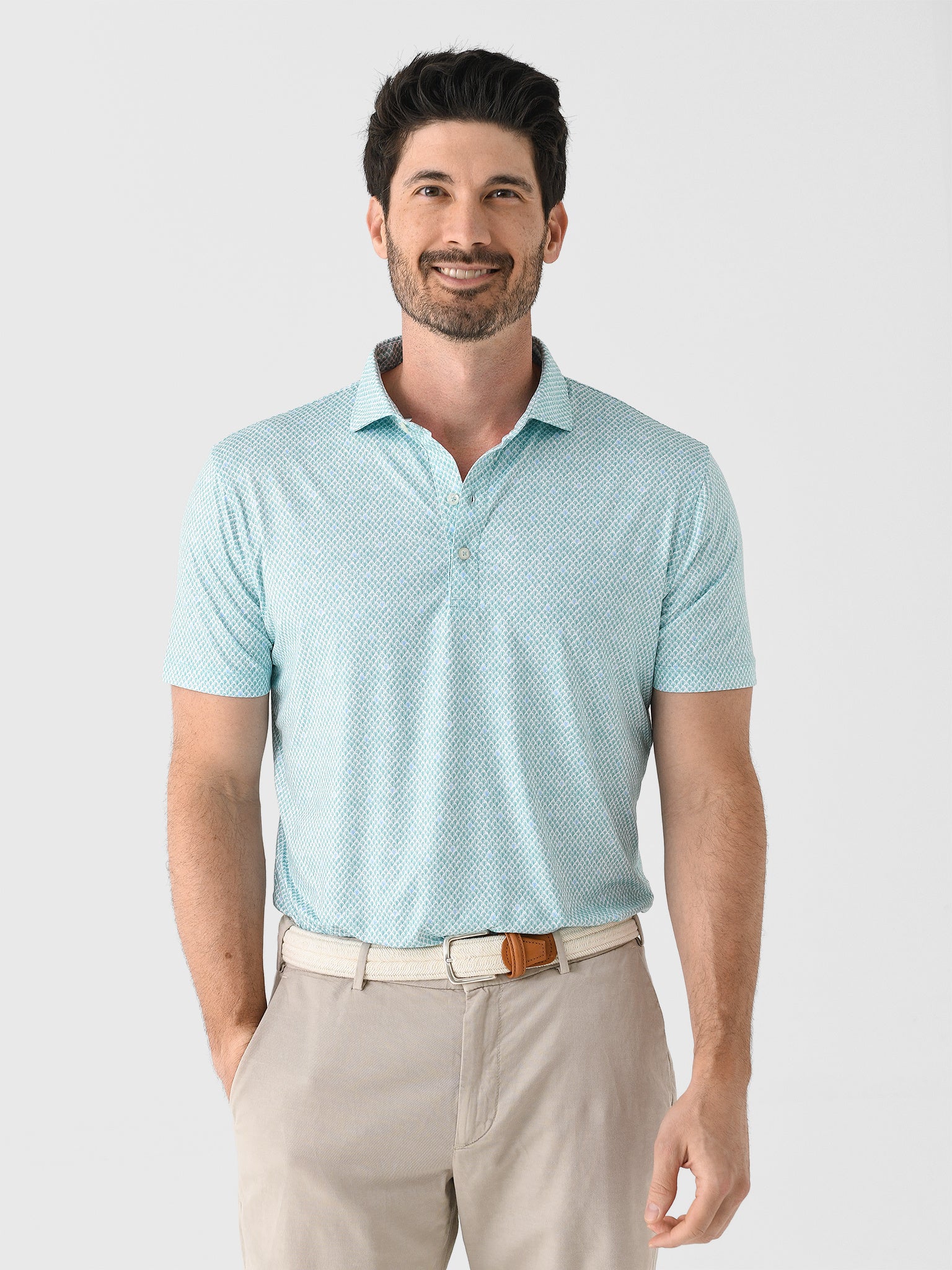 Johnnie-O Men's Fernando Featherweight Performance Polo - Saint Bernard