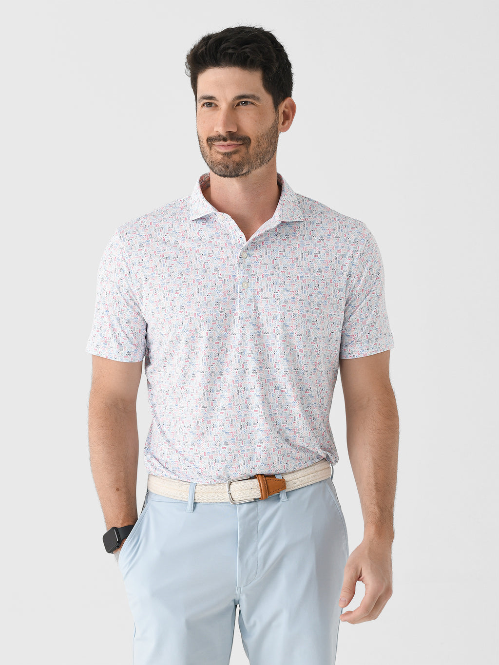Johnnie-O Men's Specs Performance Jersey Polo - Saint Bernard