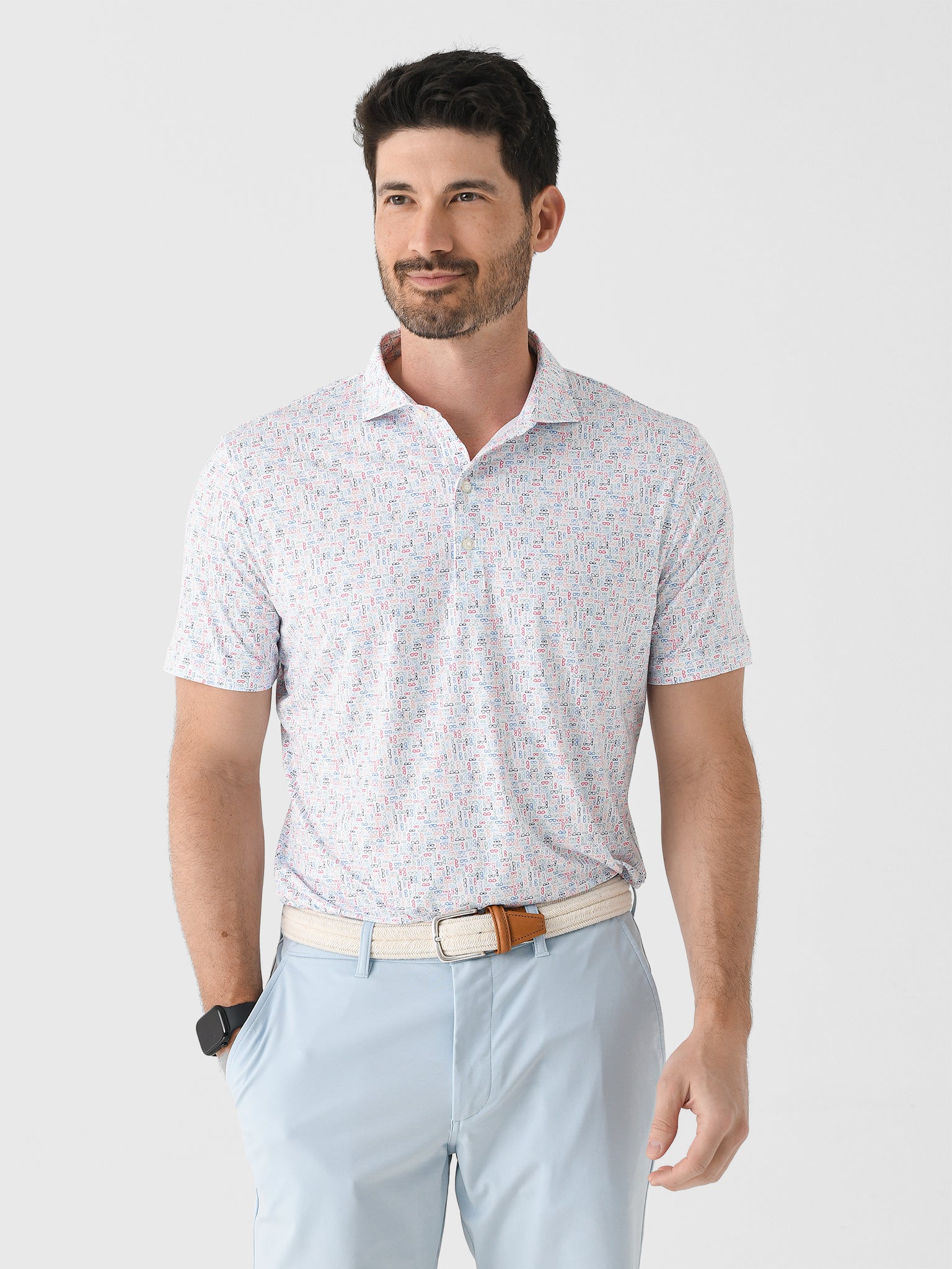 Johnnie-O Men's Specs Performance Jersey Polo - Saint Bernard