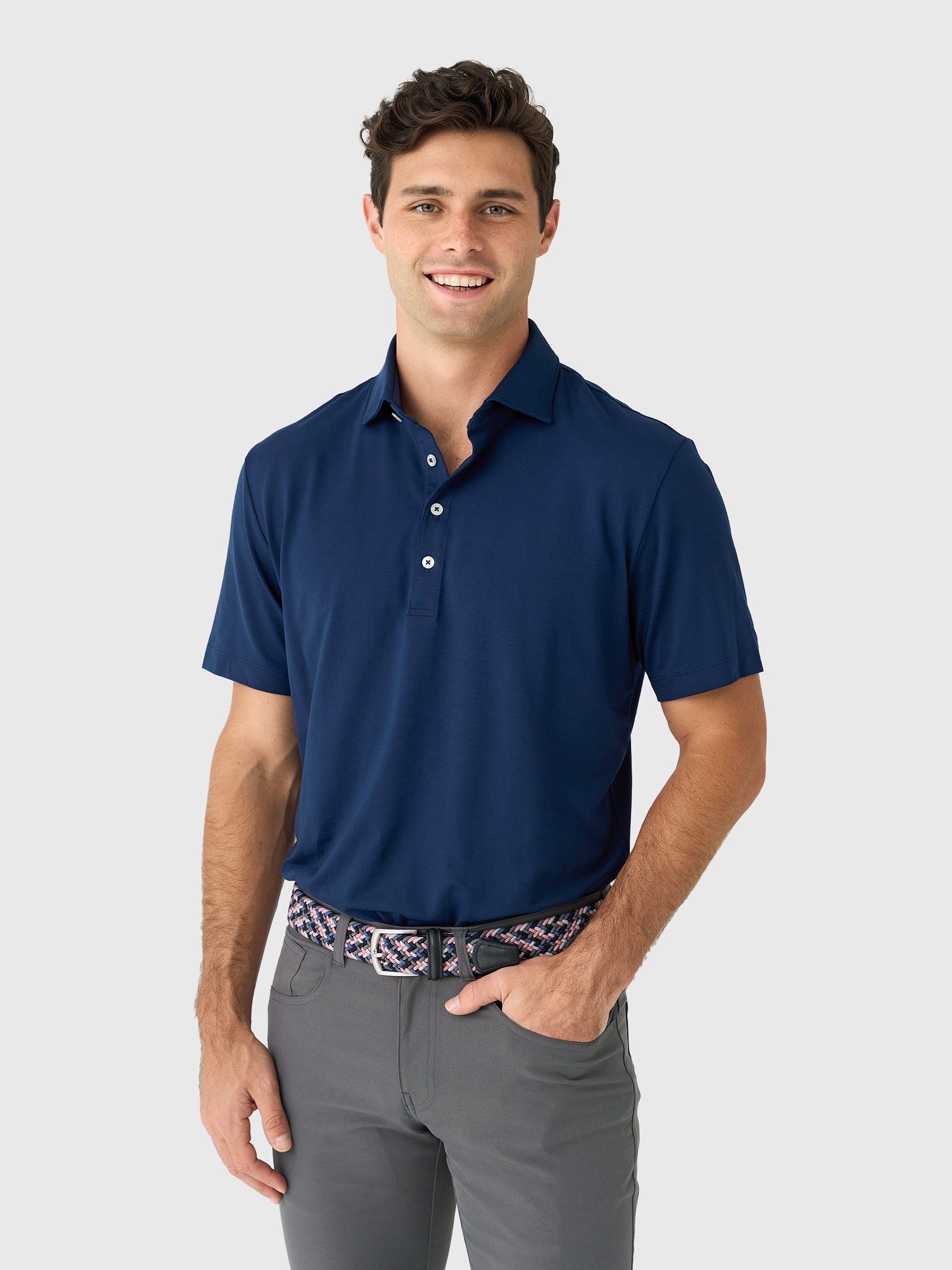 Johnnie-O Men's Idris Top Shelf Performance Polo - Saint Bernard