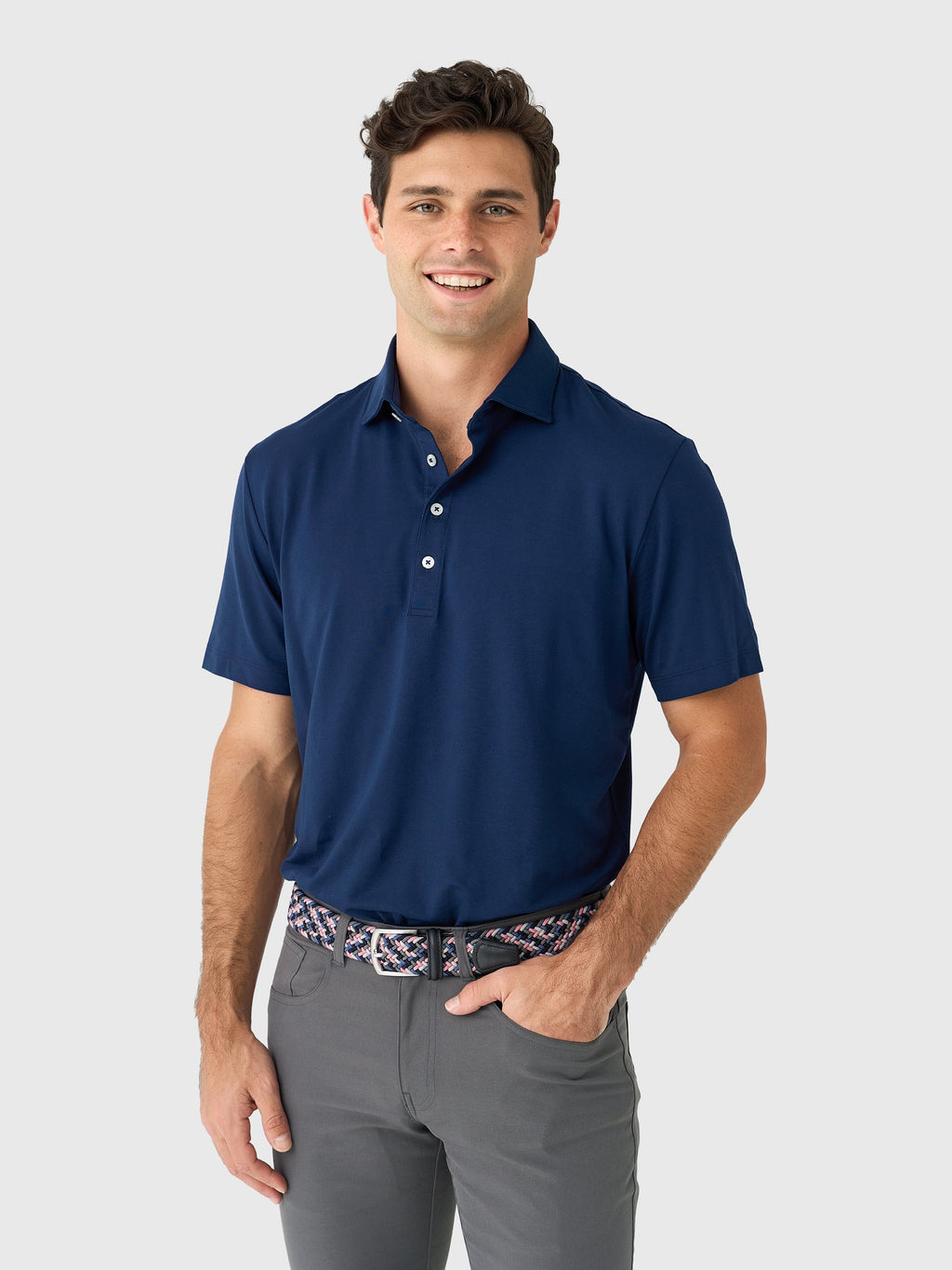 Johnnie-O Men's Idris Top Shelf Performance Polo - Saint Bernard