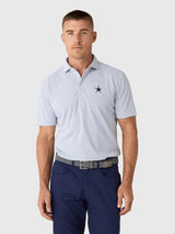 Johnnie-O Men's Dallas Cowboys Stetsons Performance Mesh Polo - Saint Bernard