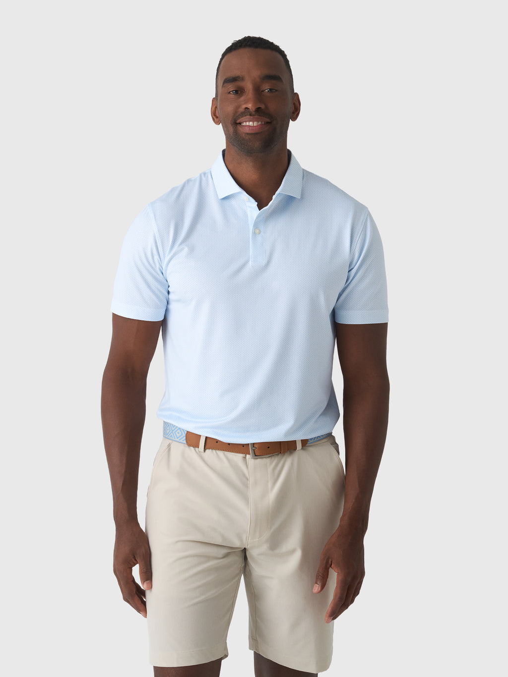 Johnnie-O Men's Teo Performance Jersey Polo - Saint Bernard