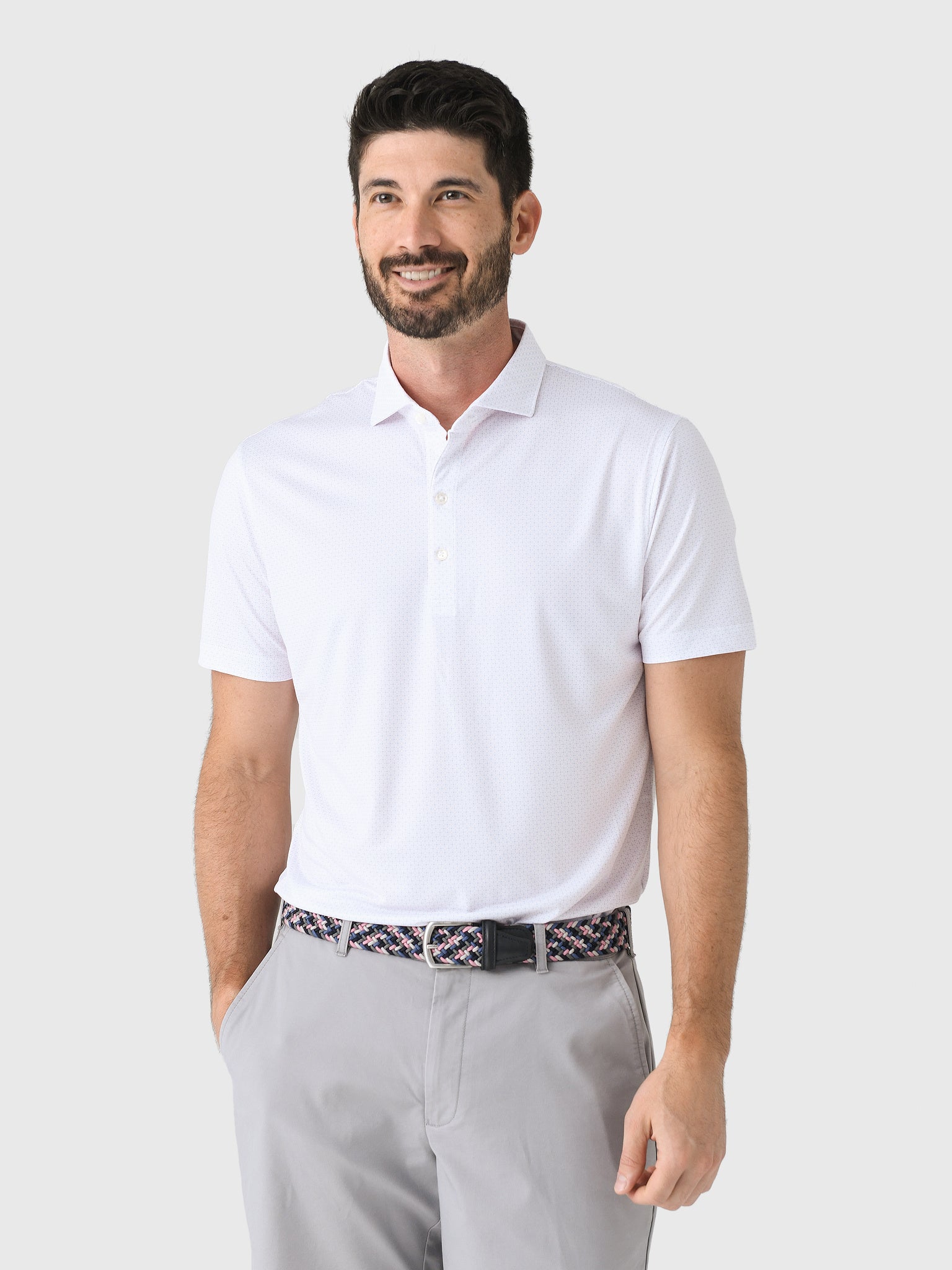 Johnnie-O Men's Pete Performance Jersey Polo - Saint Bernard