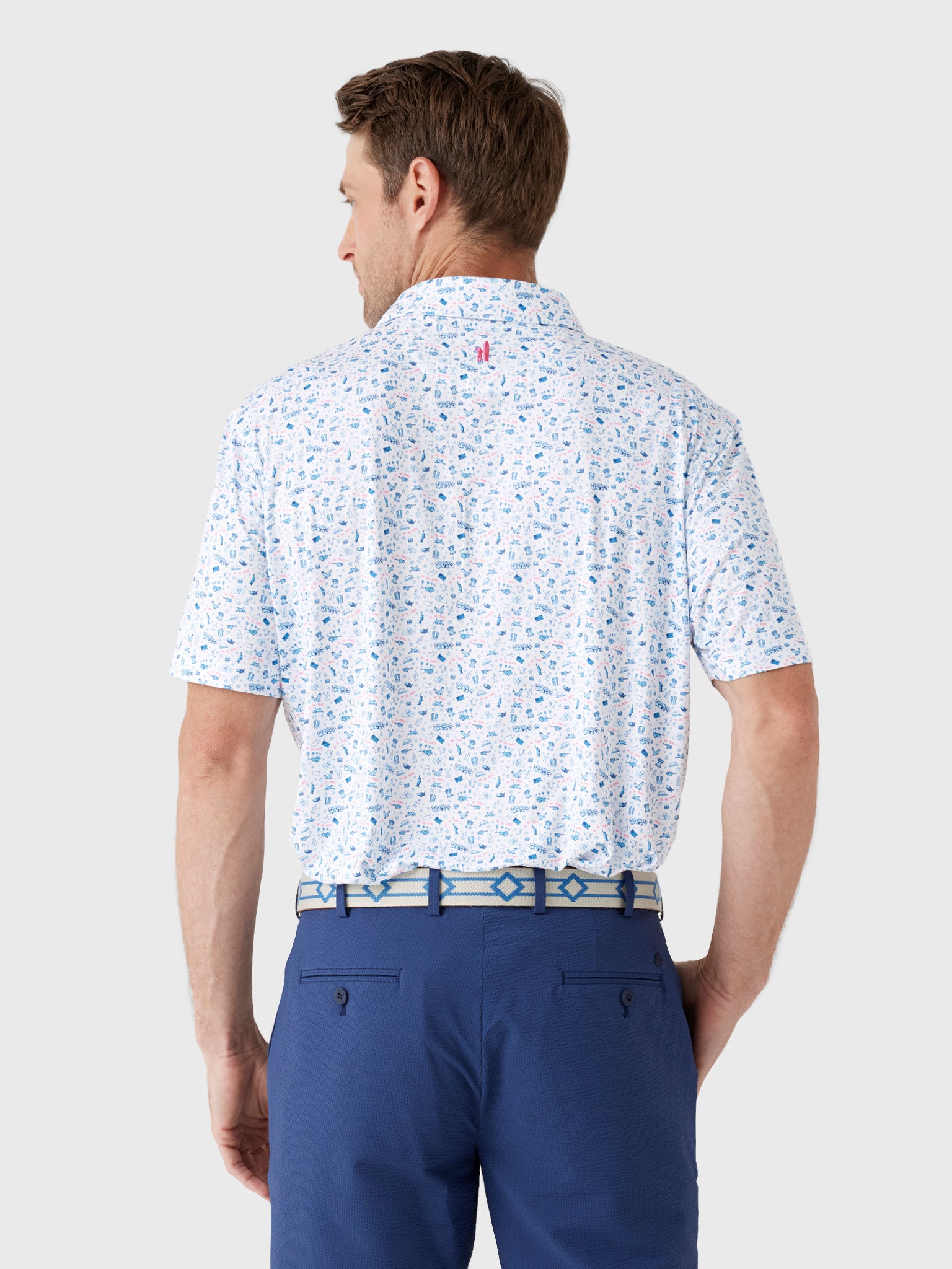 Johnnie-O Men's Jo Merica Featherweight Performance Polo - Saint Bernard