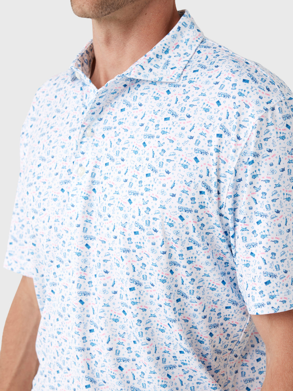 Johnnie-O Men's Jo Merica Featherweight Performance Polo - Saint Bernard