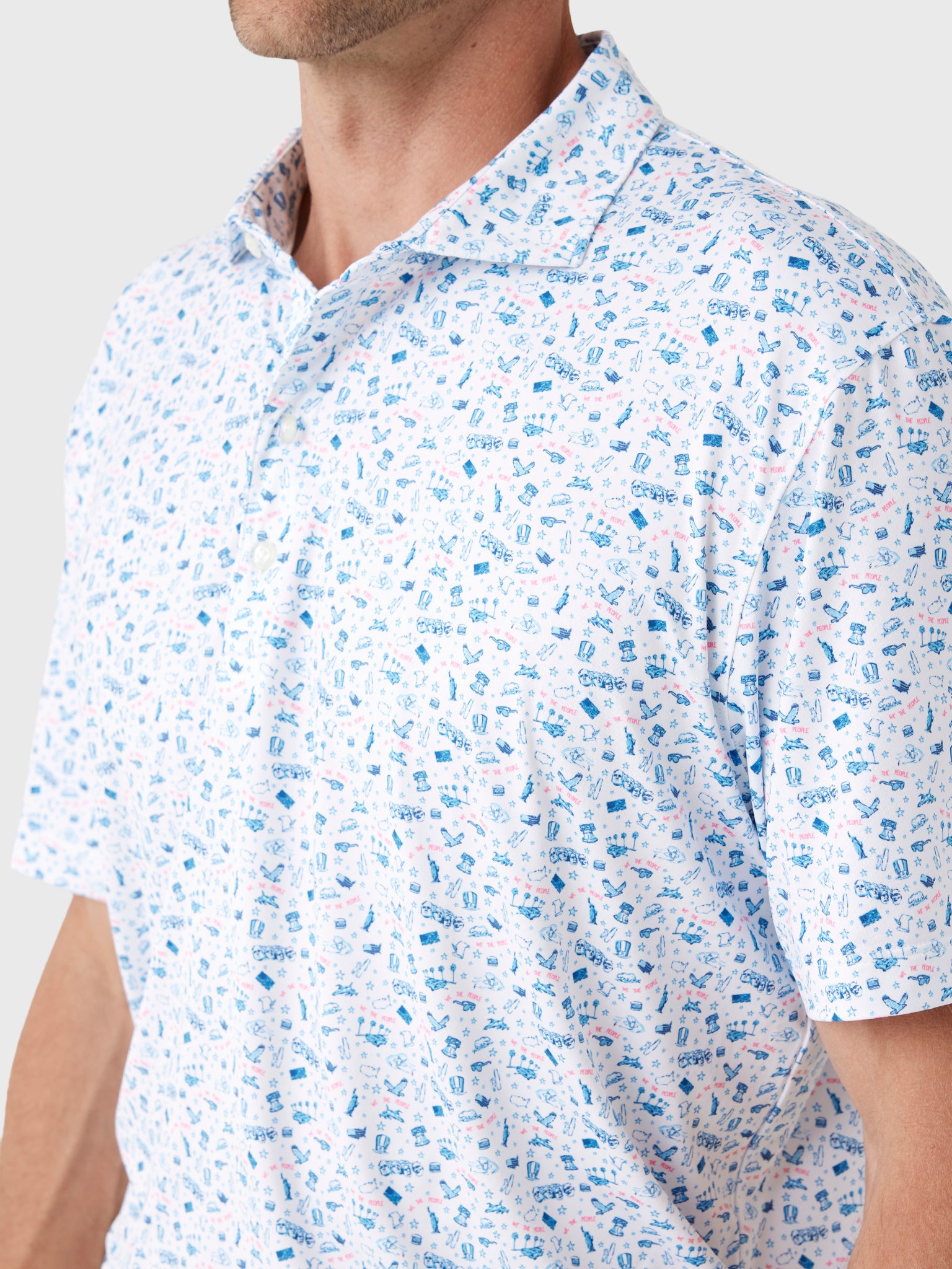 Johnnie-O Men's Jo Merica Featherweight Performance Polo - Saint Bernard