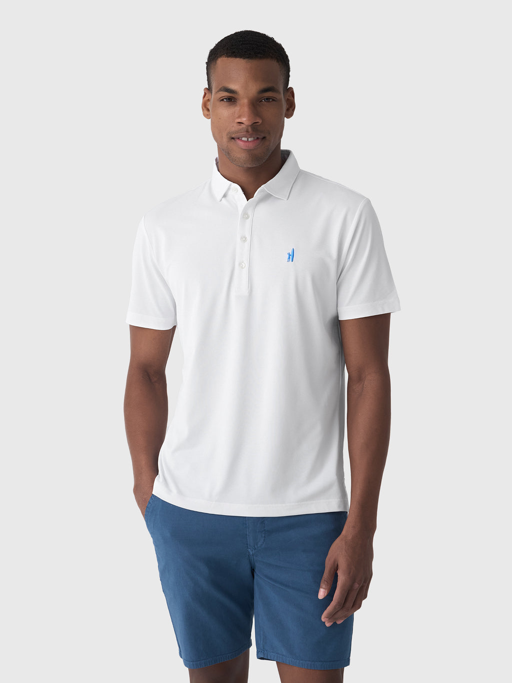 Johnnie-O Men's Stevie Performance Mesh Polo - Saint Bernard