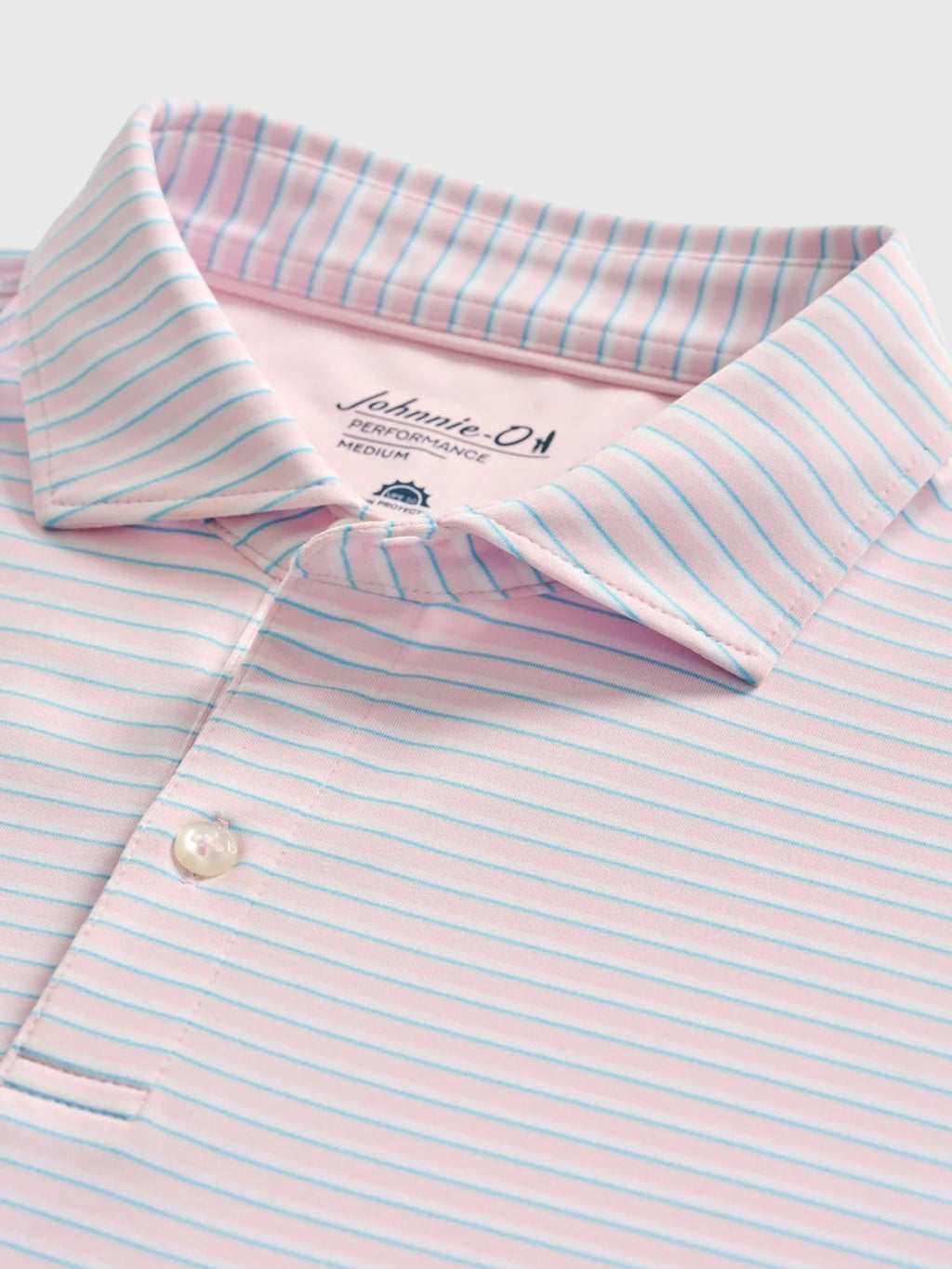 Johnnie-O Men's Rez Stripe Performance Jersey Polo - Saint Bernard