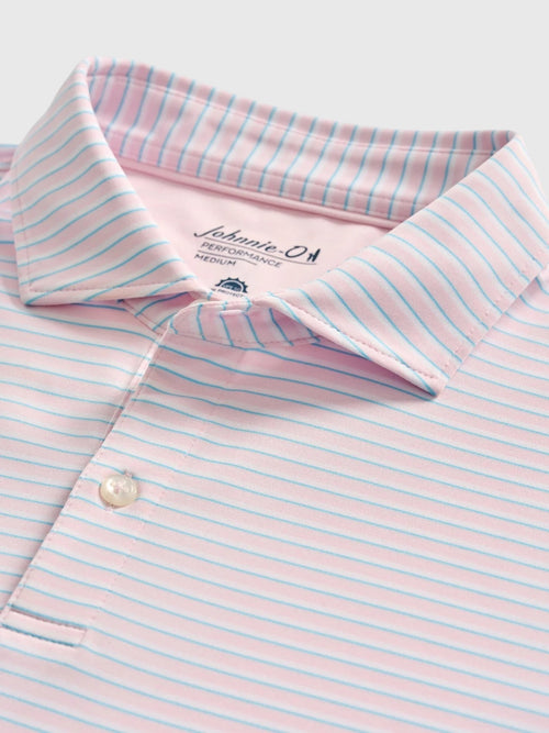 Johnnie-O Men's Rez Stripe Performance Jersey Polo