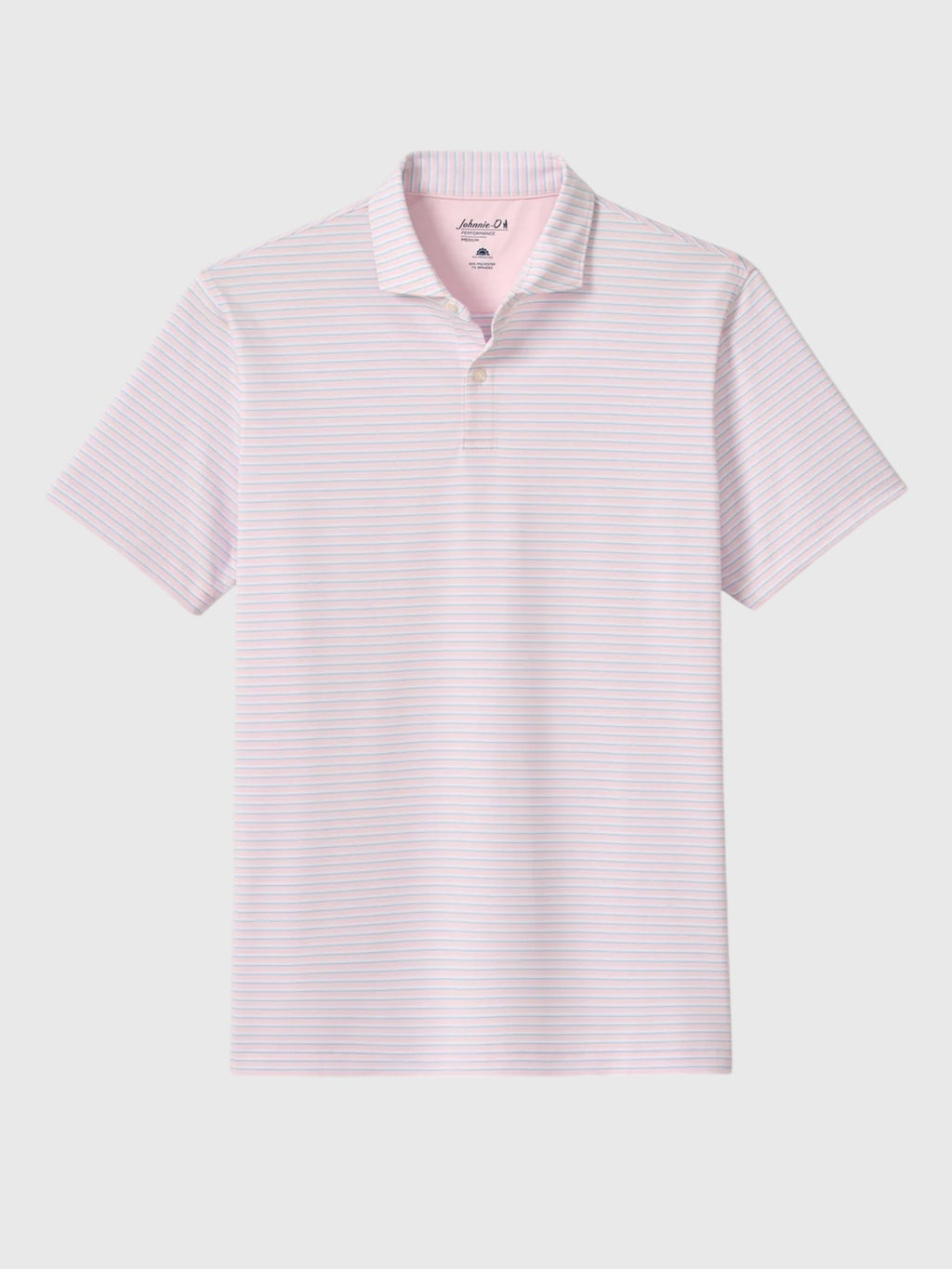 Johnnie-O Men's Rez Stripe Performance Jersey Polo - Saint Bernard