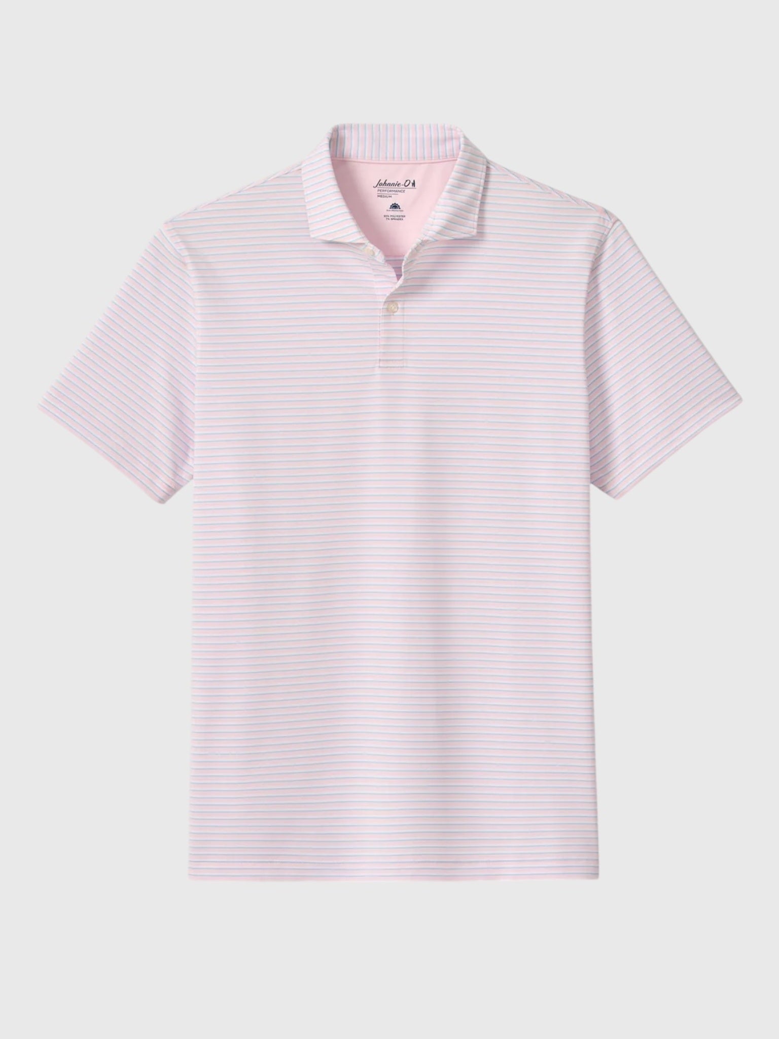 Johnnie-O Men's Rez Stripe Performance Jersey Polo - Saint Bernard