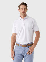 Johnnie-O Men's Rez Stripe Performance Jersey Polo - Saint Bernard