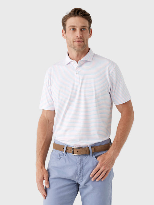 Johnnie-O Men's Rez Stripe Performance Jersey Polo